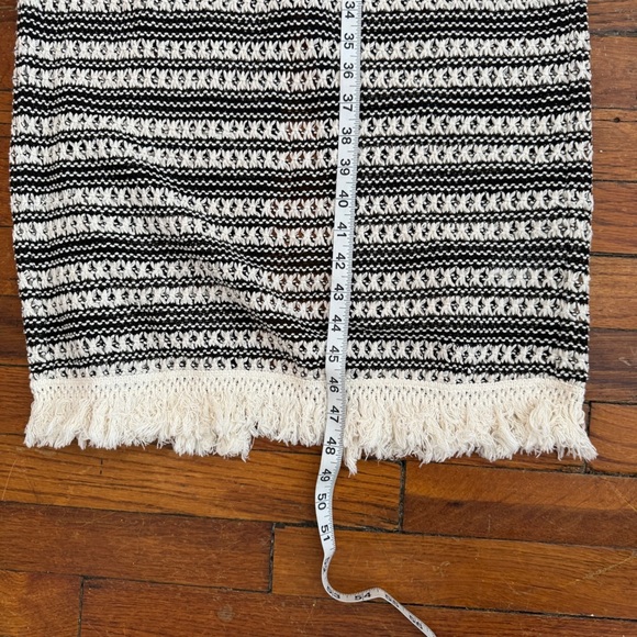 J. Crew Black and Cream Striped Crochet Midi Dress - XXS - Picture 12 of 12